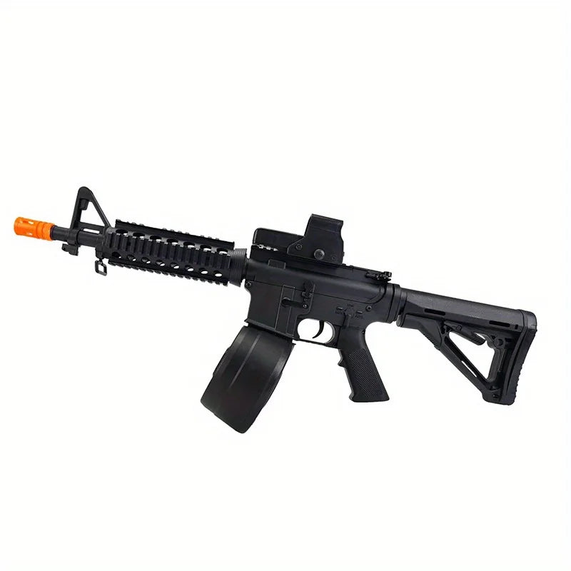 M4 Toy Rifle with Safe & Full Auto Dual Modes, 200pcs Gellets Large Mag Capacity and 230-150FPS