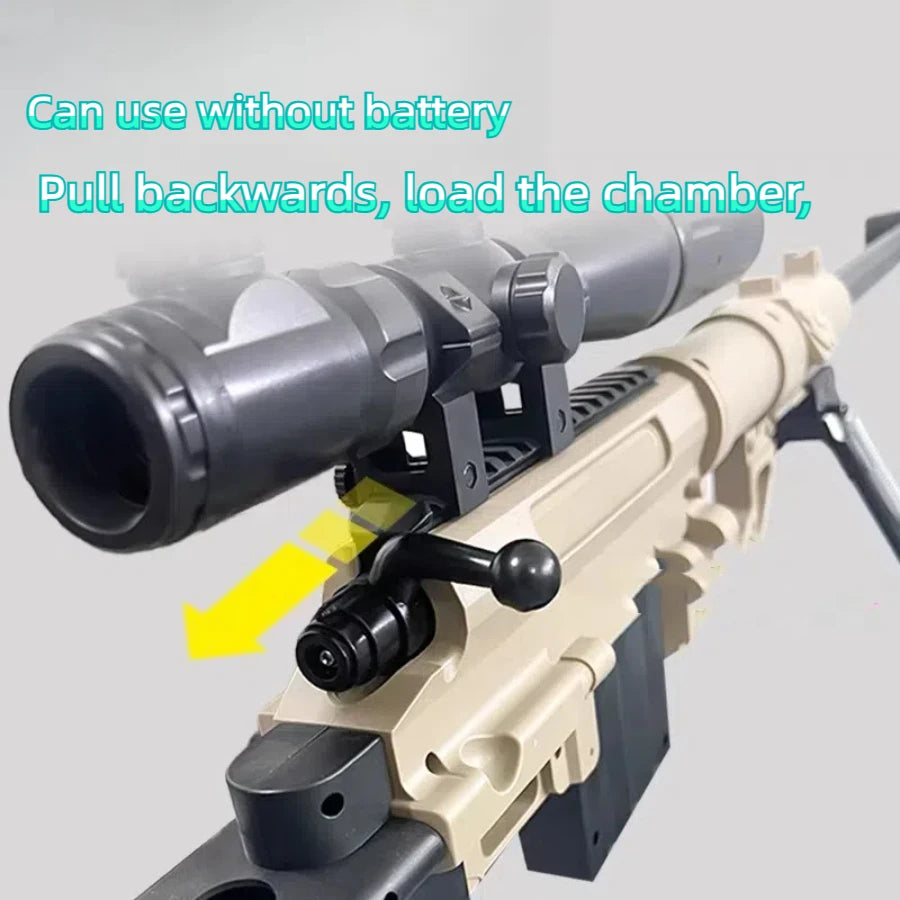 Gel Toy Gun Blaster Automatic, Electric Splatter Ball Toy Gun With Goggles, Fun Shooting Games(Without Water Bead)